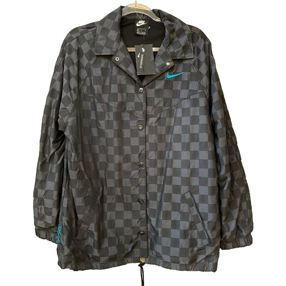 Nike Size M NEW Sportswear Icon Clash Black Woven Jacket CZ8170-010 Oversized - Picture 1 of 11